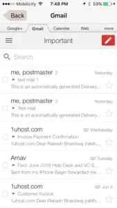 OnlineMail screenshot #4 for iPhone