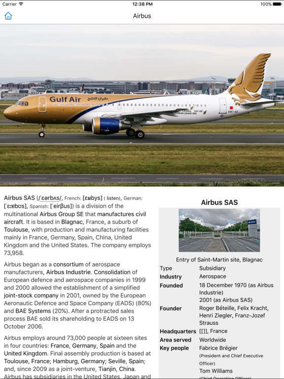 CHI Encyclopedia of Airliners iPad screenshot 2 - Education app