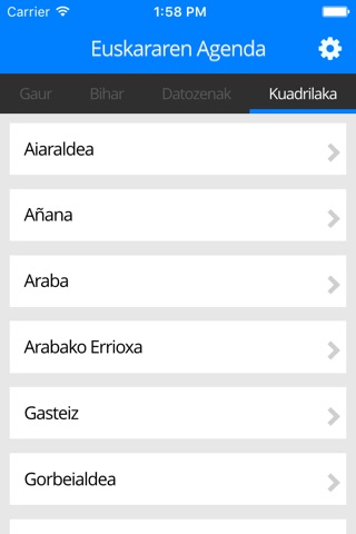 Euskararen Agenda screenshot 2