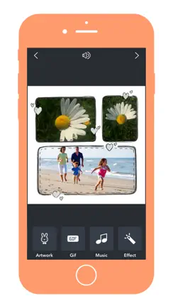 Fast - sketch collage & music video maker for your moment iPhone image 1