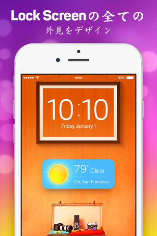 Lock Screen Designer Free - Lockscreen Themes and Live Wallpapers for iPhone. screenshot 2