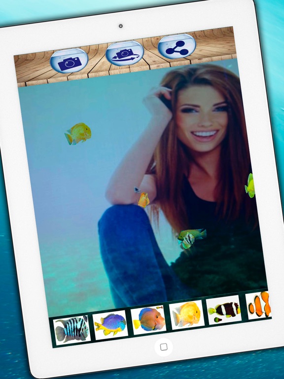 3D animated aquarium - moving fish tank and live wallpaper iPad screenshot 3 - Photo & Video app