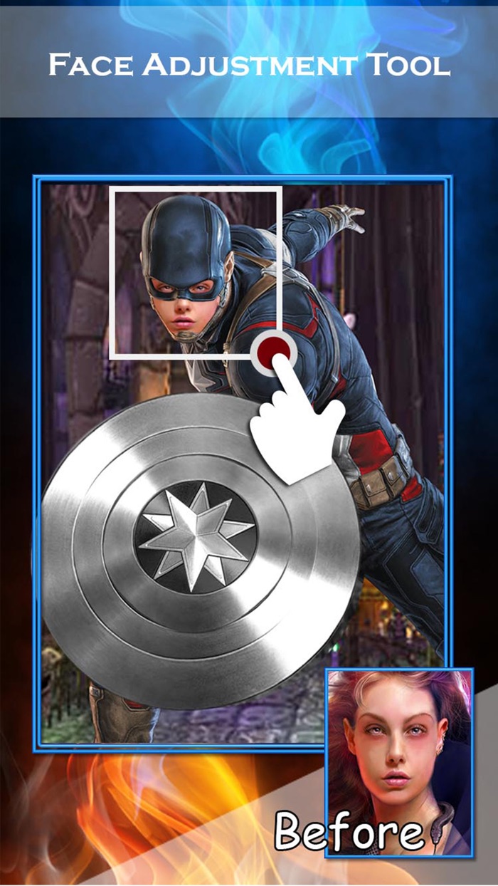 Create Yr Own Super.Hero - Funny Face Morph Effects and Facelift Photo Montage App