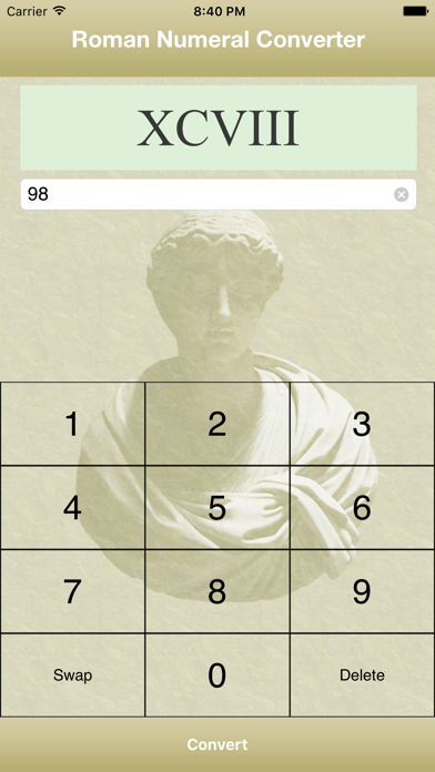 Screenshot #1 pour Easy Roman Numeral Converter