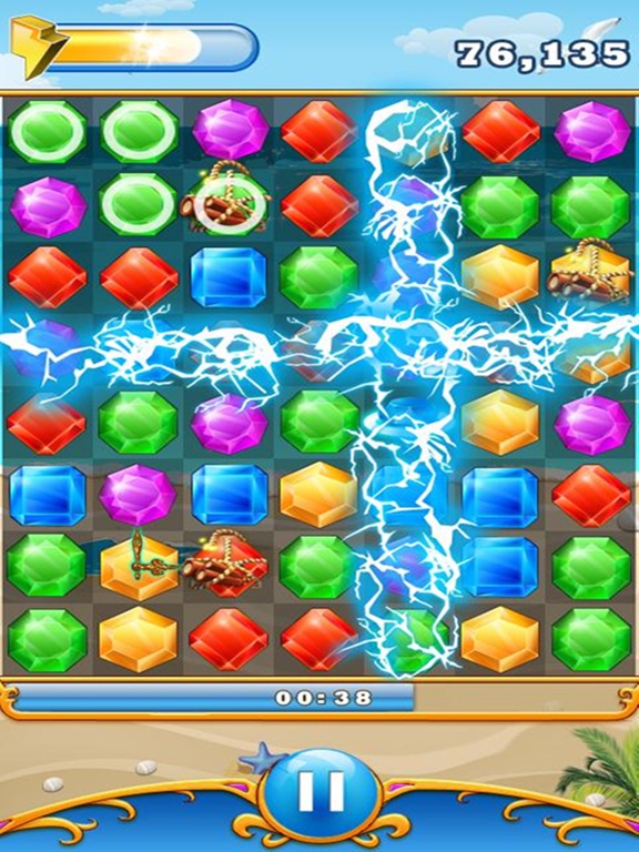 Screenshot #4 pour Gems Blast puzzle:Free fun match 3 games