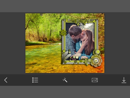 Nature Photo Frame - Amazing Picture Frames & Photo Editor iPad screenshot