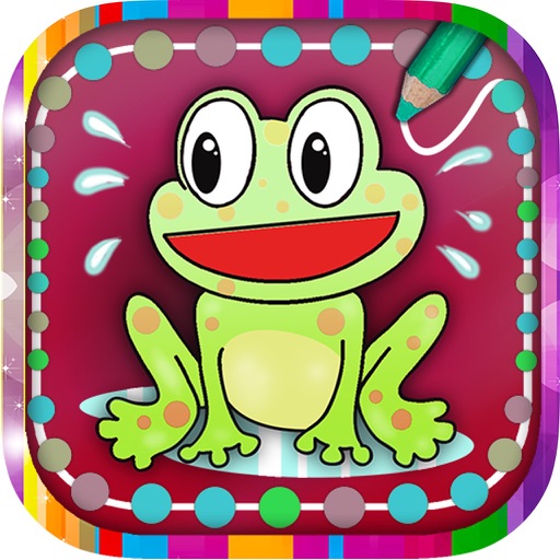 Play paint and connect dots– educative coloring book with drawings for kids and children icon