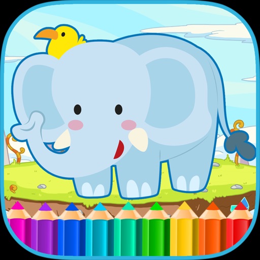 Mammoth Elephant Coloring Books Icon