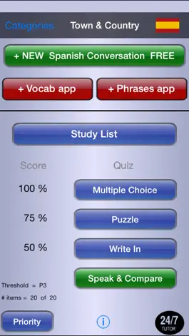 Game screenshot Learn Spanish 24/7 FREE Language Learning apk