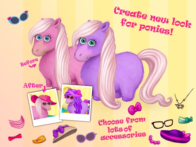 Replacement Pony Hair Ribbons for G1 My Little Ponies - Pink Shades
