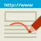 This app is note for write to in a Web page