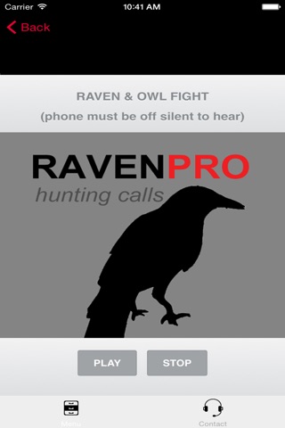 REAL Raven Hunting Calls - 7 REAL Raven CALLS & Raven Sounds! - Raven e-Caller - BLUETOOTH COMPATIBLE screenshot 2