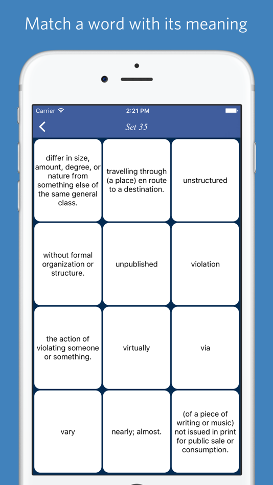#5. Academic Word List - quiz, flashcard and game (iOS) 由: Bui Hoai Trang