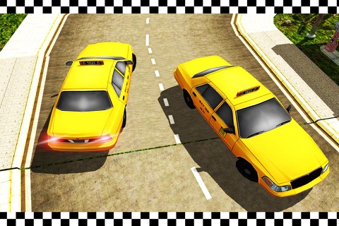 Cab Parking Taxi Drift Drive - Crazy City Rush Driver Test Run Sim screenshot 2