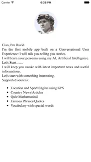 david: your personal teacher and news vocal reader iphone screenshot 1