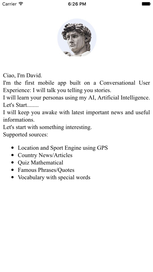 David: Your Personal Teacher and News Vocal Reader - 3.2 - (iOS)