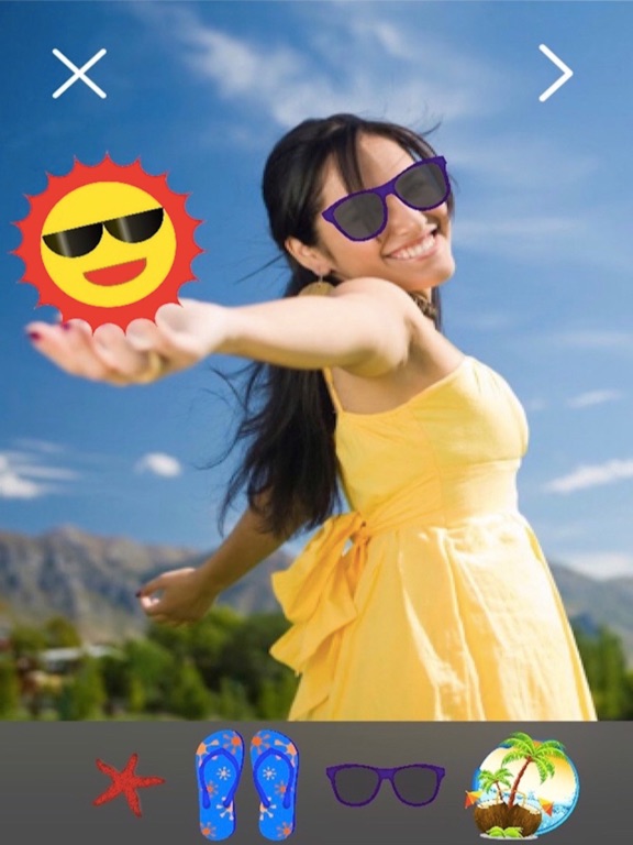 I love summer - stickers for photo iPad screenshot