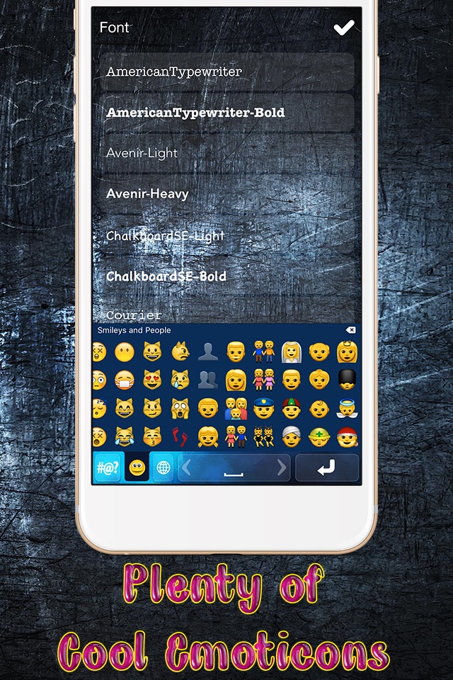 Glowing Keyboard Emoticons  – Neon Text Fonts and Stickers for iPhone Free screenshot 4