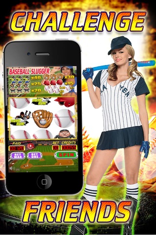Baseball Sluggers Slots - Power Play Home Run screenshot 2