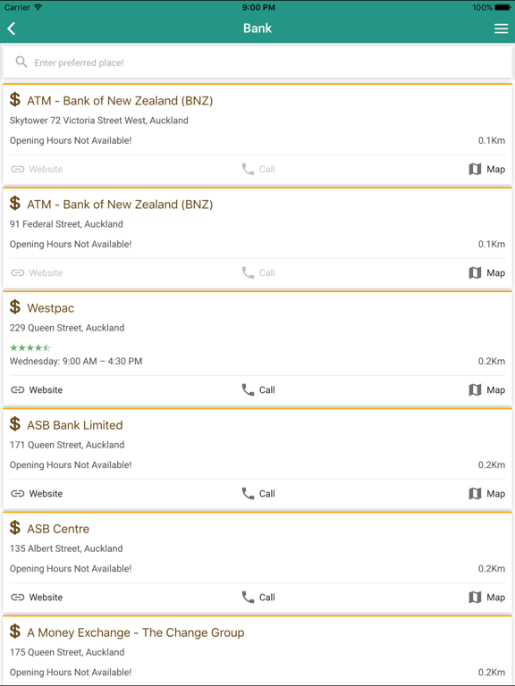 Screenshot #6 pour MapLocs – Search & Locate Nearby Restaurants, ATM, Banks, Car Services & More.