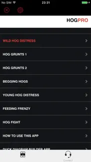 real hog calls - hog hunting calls - boar calls iphone screenshot 1