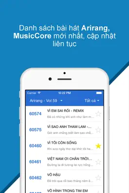 Game screenshot Karaoke Mobile - Tìm mã số bài hát 5, 6 số karaoke Arirang, MusicCore apk