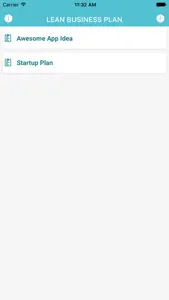 Lean Business Plan screenshot #2 for iPhone