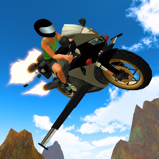 3D Flying Motorcycle Racing - Super Jet Bike Speed Simulator Game PRO icon