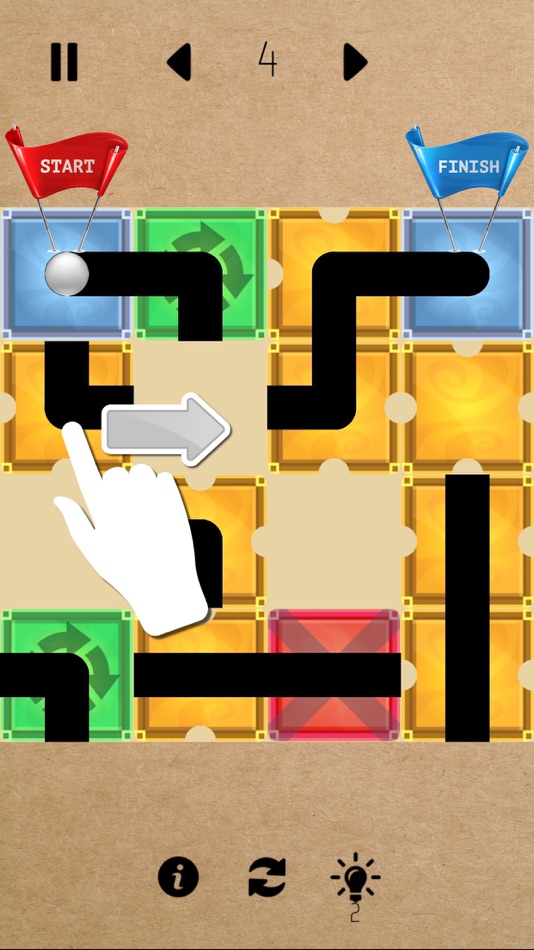 #1. Sliding Puzzle - Guide the Ball (iOS) 由: Quantis,Inc.