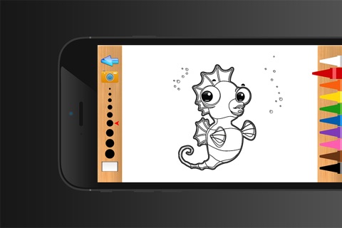 Kids Coloring Book Sea Animals - Educational Learning Game For Kids And Toddler screenshot 4