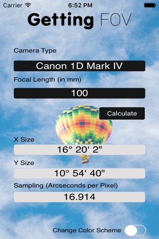 Getting FOV Calculator screenshot 3