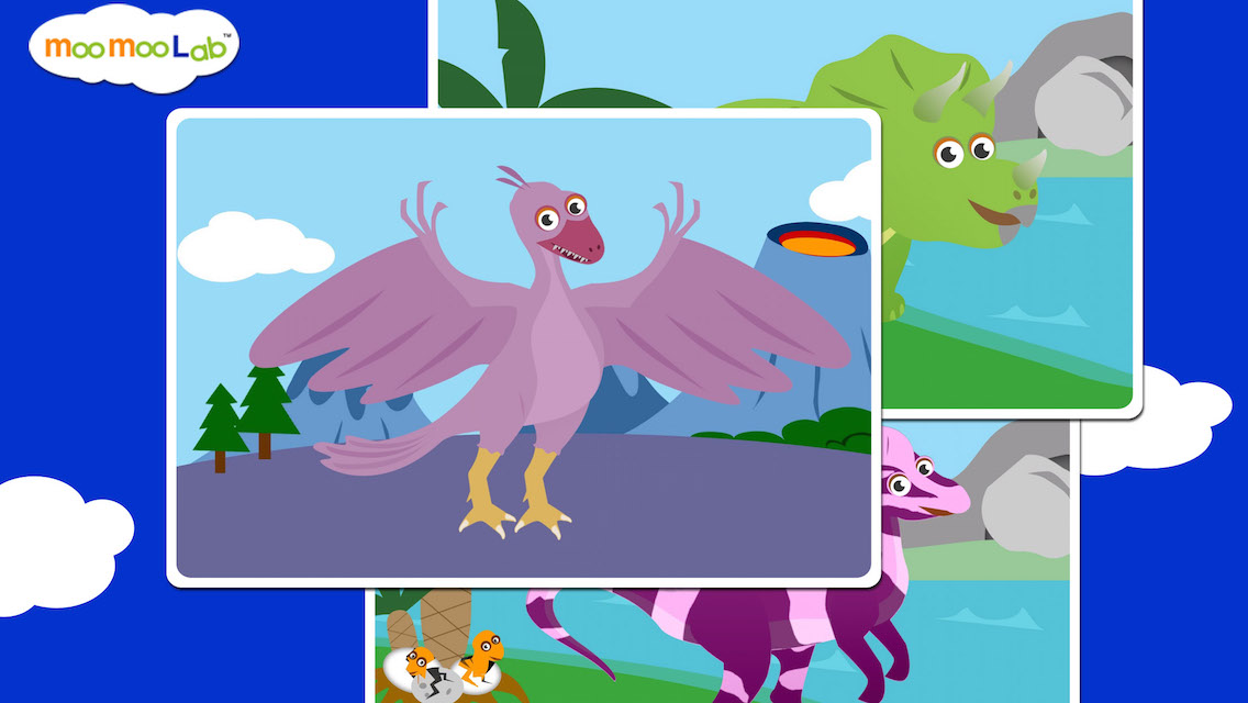 Dinosaur Sounds, Puzzles and Activities for Toddler and Preschool Kids by Moo Moo Lab