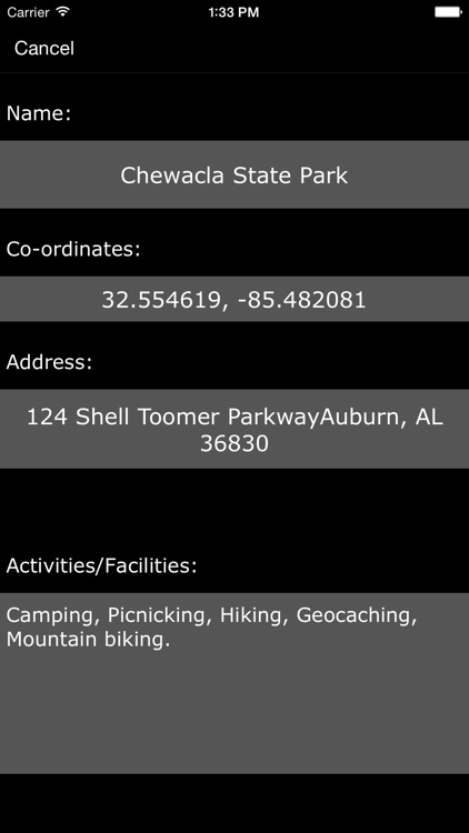 Alabama State Parks & Recreation Areas