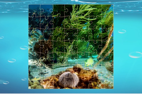 漫画のジグソーパズルでかわいい魚や海の動物を見つける - 子供のための教育解決マッチゲームのおすすめ画像2