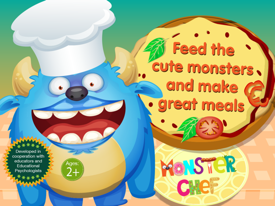 Screenshot #4 pour Monster Chef - Baking and cooking with cute monsters - Preschool Academy educational game for children
