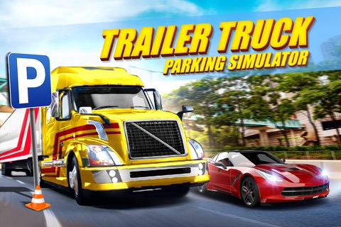 Trailer Truck Parking with Real City Traffic Car Driving Simのおすすめ画像1