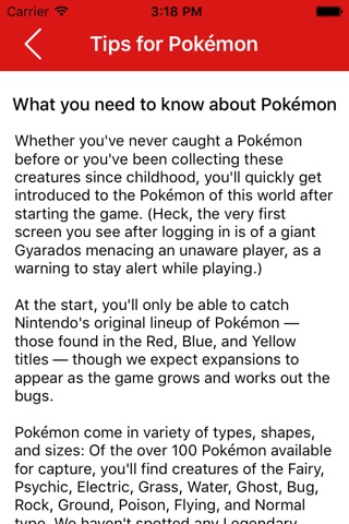 Tips For Pokemon Go 2016 screenshot 4