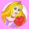 Super Simple Coloring Book Princess - Educational learning game for kids and toddlers