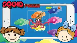 Game screenshot Squid Ocean Animals Puzzle Jigsaw Match Free Learning Games for Kids In Kindergarten mod apk