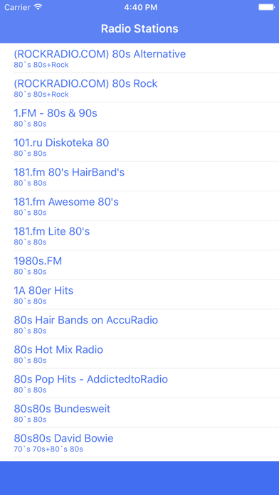 Screenshot #1 pour Radio Channel Eighties FM Online Streaming