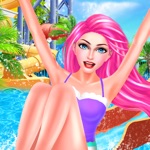 Summer Water Park Salon - Family Holiday SPA Makeup  Makeover Games