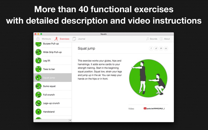 Screenshot #2 pour Squats - interval leg workout