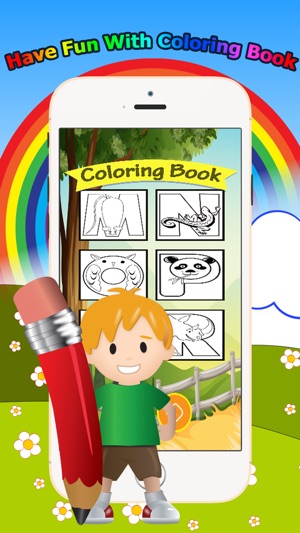 動物字母彩圖1-6級：ABC著色頁學習遊戲免費為孩子和幼兒(圖1)-速報App