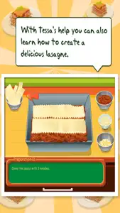 Tessa’s Cooking Lasagne– learn how to bake your Lasagne in this cooking game for kids screenshot #4 for iPhone