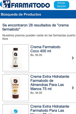 Farmatodo Venezuela screenshot 2