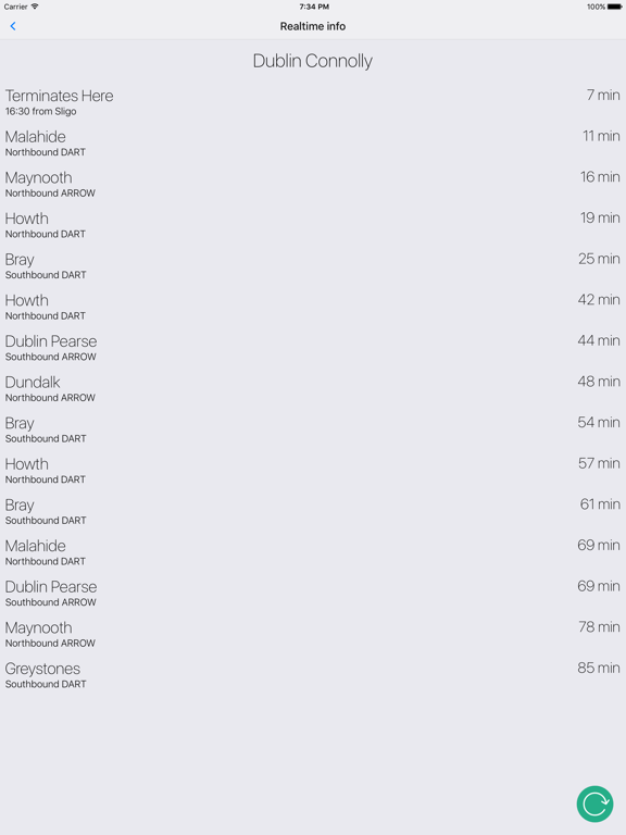 Screenshot #4 pour Dublin DART Free - Live Train Times