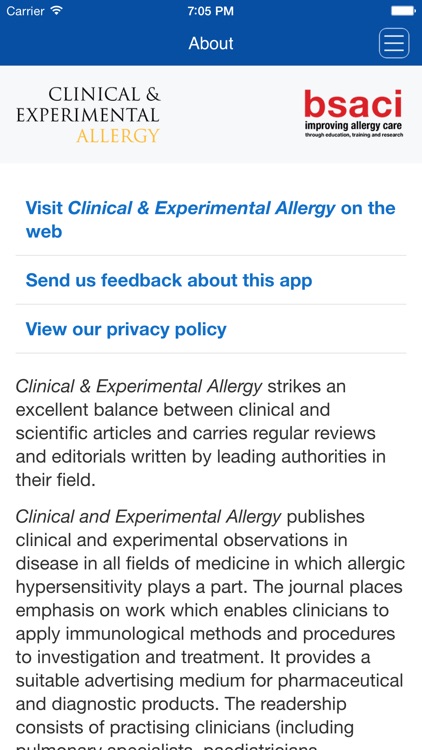 Clinical & Experimental Allergy screenshot-1
