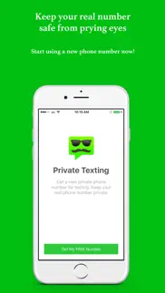 private texting - phone number for anonymous text iphone screenshot 1