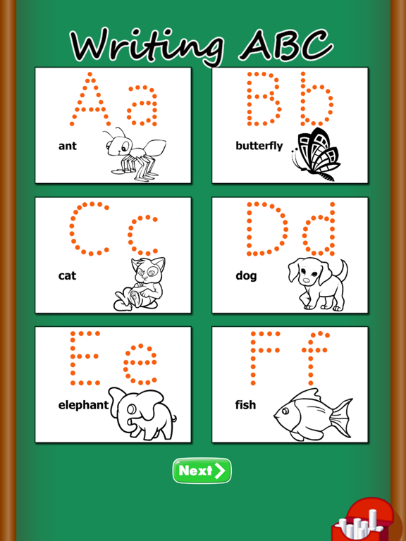 Write ABC Free Game for Children: Learn to writing letter and numbers HD iPad screenshot