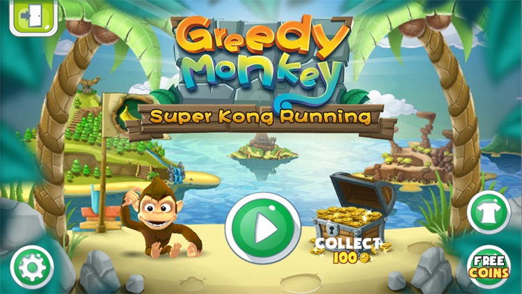Greedy Monkey - Super Kong Running Game screenshot-4